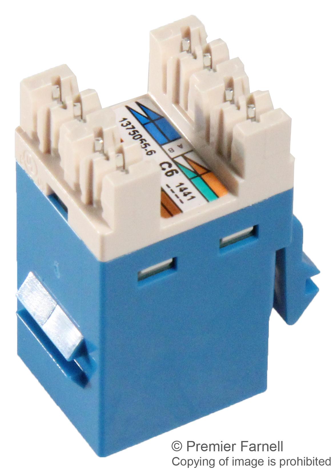 1375055 6 Te Connectivity Modular Connector RJ45 Jack 1 X 1 Port