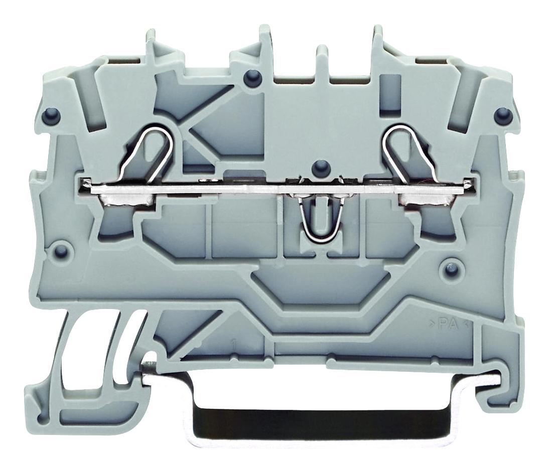 2000 1201 Wago DIN Rail Mount Terminal Block 2 Positions 24 AWG