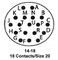 ITT CANNON MS3116P14-18P