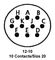 ITT CANNON MS3110P12-10PW