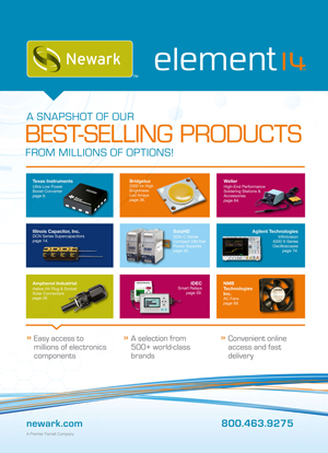 Newark element14 August 2013 Top Sellers Catalog