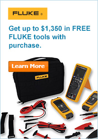 Get up to $1,350 in FREE FLUKE tools with purchase