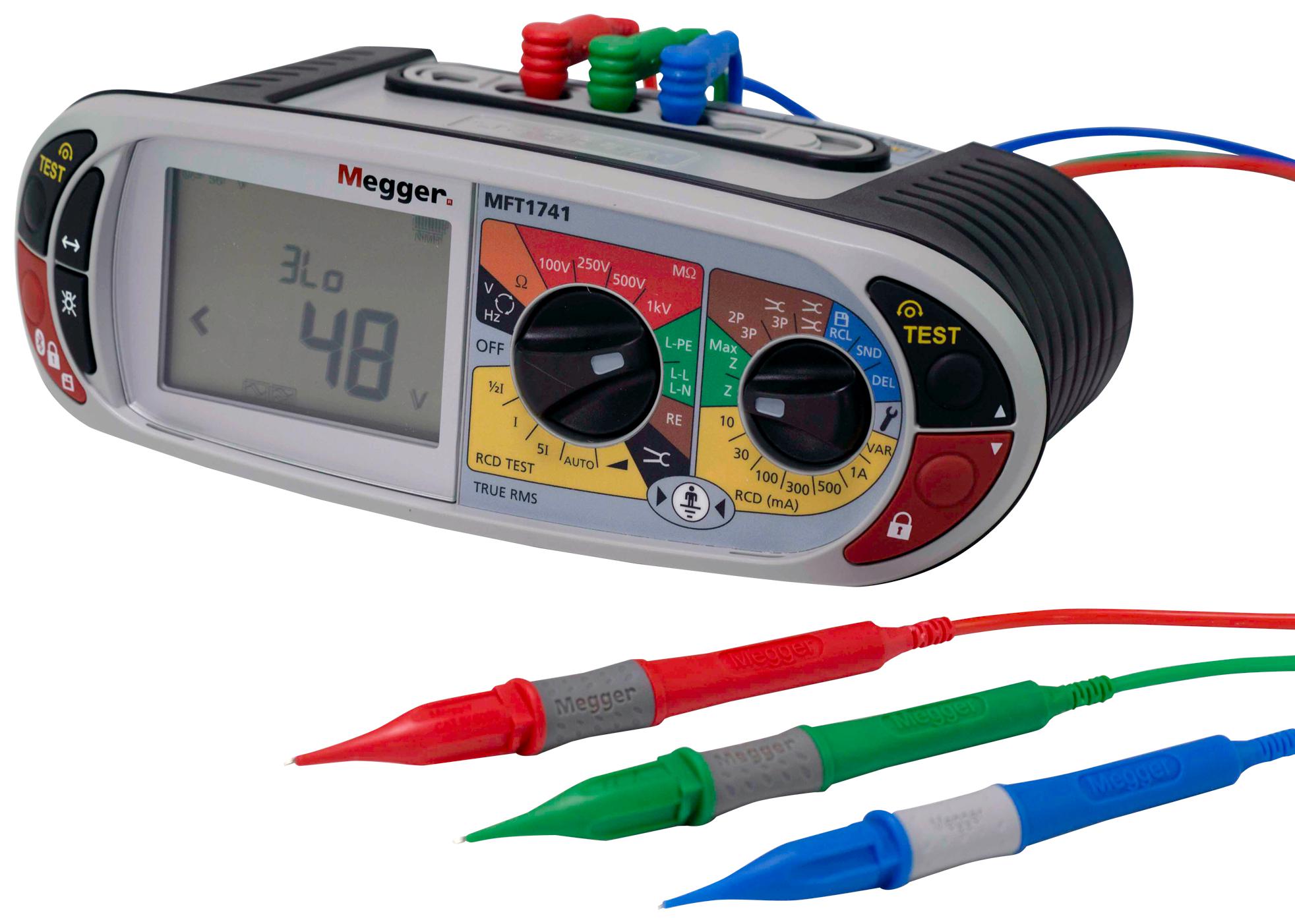 Megつる MFT1741 MEGGER, MFT1741 MULTIFUNCTION TESTER | Newark Electronics