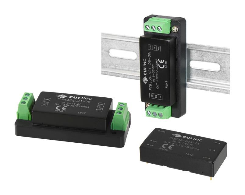 PYBE30Q48S12T Cui, DCDC CONVERTER, 12V, 2.5A ROHS COMPLIANT YES