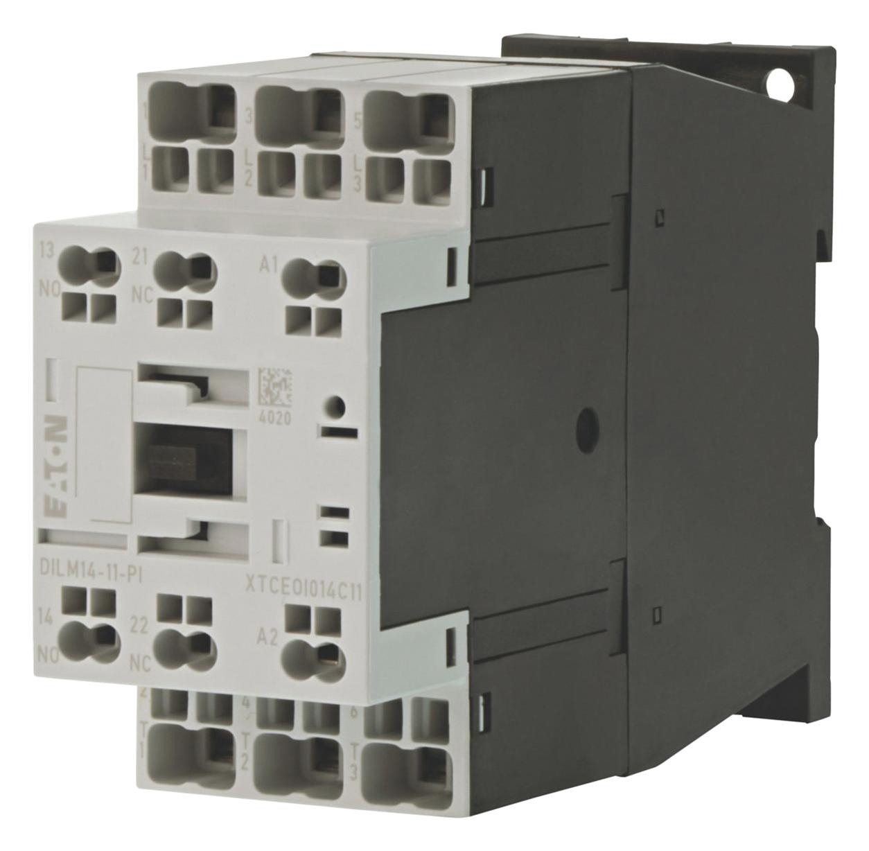 EATON MOELLER DILM14-11(42V50HZ,48V60HZ)-PI CONTACTOR, 3PST-NO, 42VAC,  DIN/PANEL ROHS COMPLIANT: YES