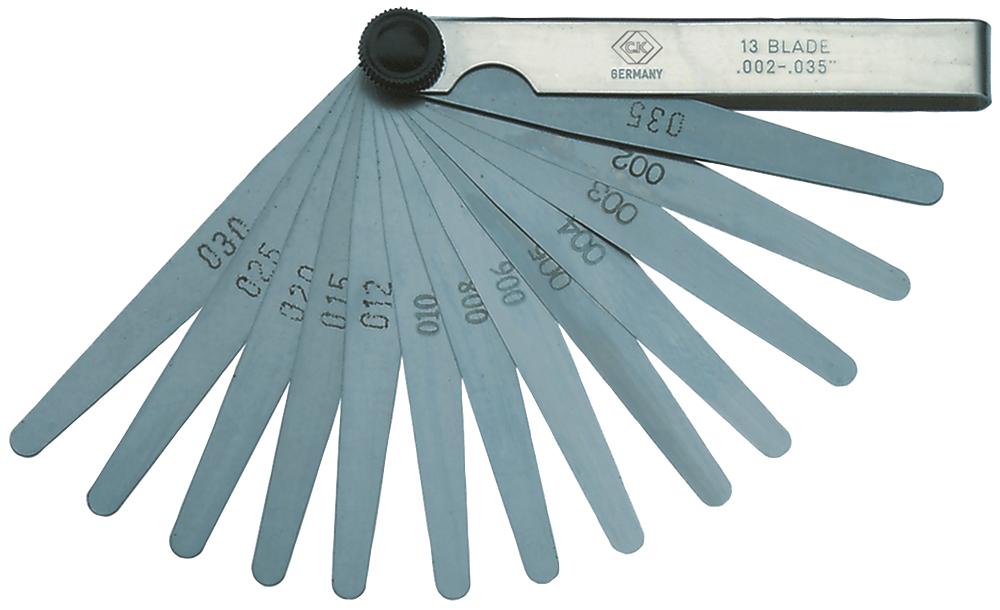 T3527 413 CK TOOLS, FEELER GAUGE, 2MM TO 35MM, 13PC, STEEL T3527 413 CK TOOLS, FEELER GAUGE, 2MM TO 35MM, 13PC, STEEL