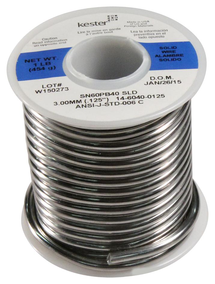 1460400125 Kester Solder, Solder Wire, 60/40, 0.125" Diameter