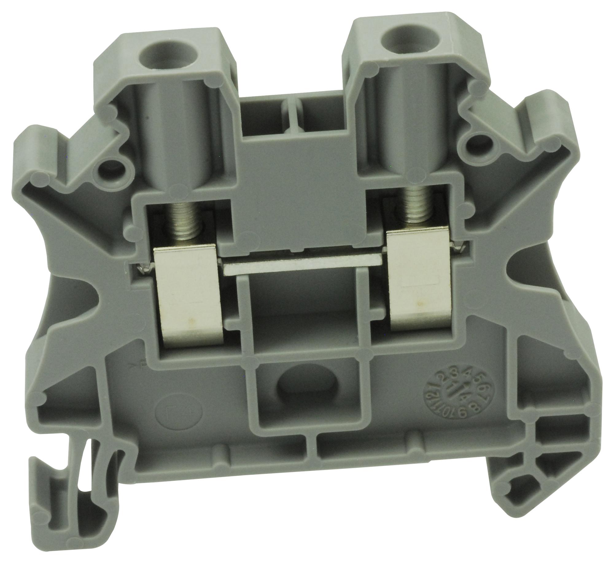 NSYTRV42 SCHNEIDER ELECTRIC, DIN Rail Mount Terminal Block, 2