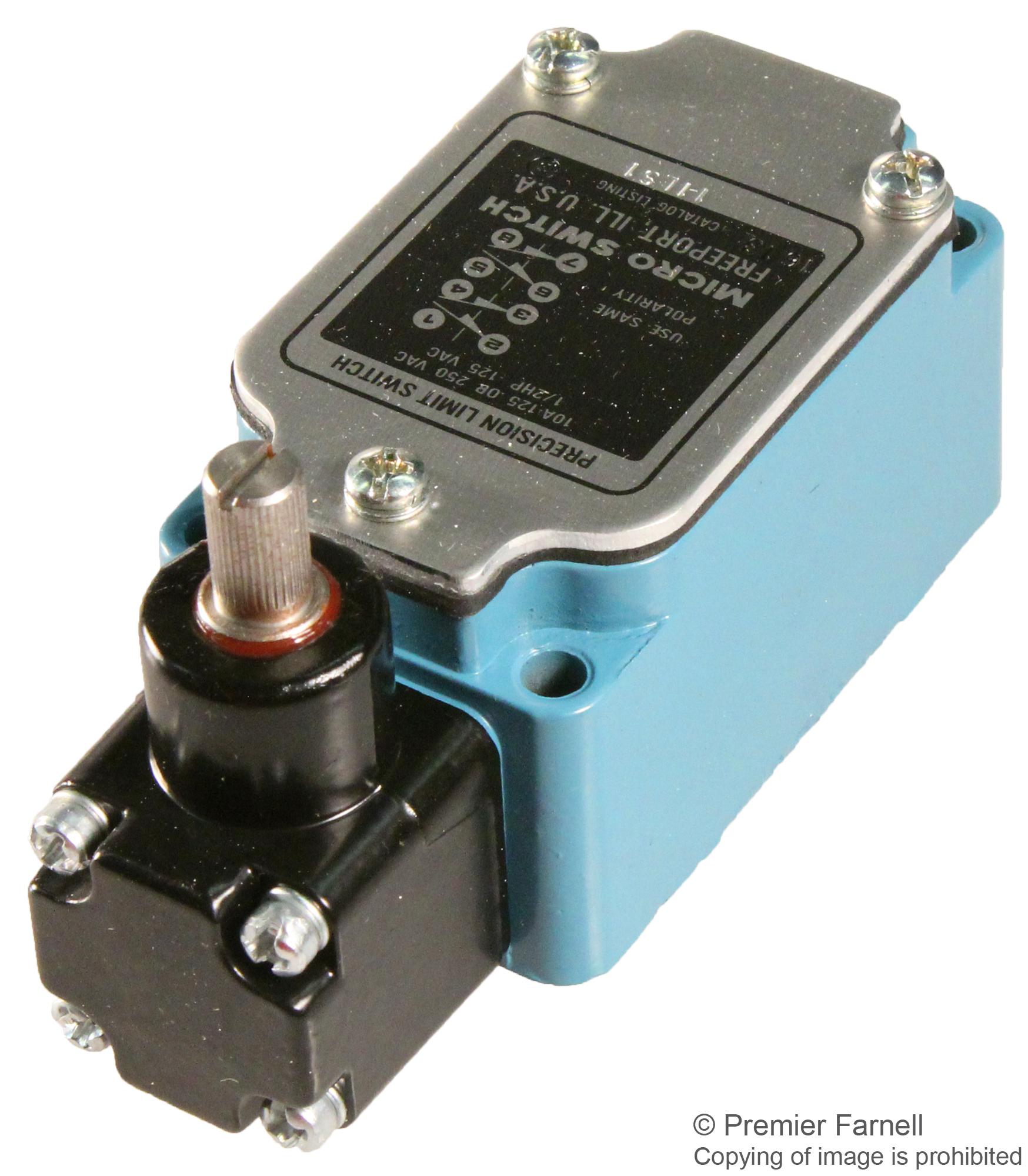 11LS1 Honeywell, Limit Switch, Side Rotary, 10 A