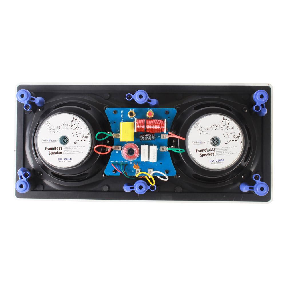 55529860 Stellar Labs, InWall Speaker, Dual, 5 1/4"