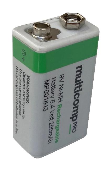 MP001843 MULTICOMP PRO, Rechargeable Battery, 8.4 V, Nickel