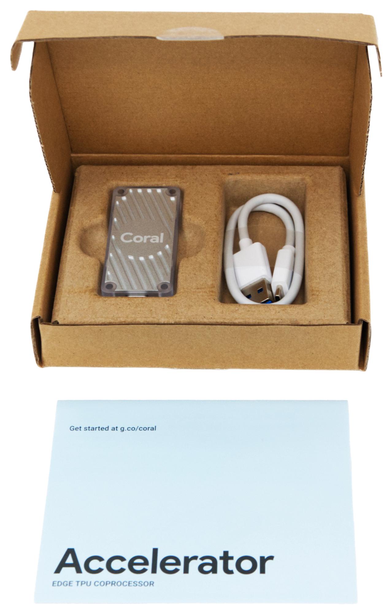 G950-01456-01 CORAL, USB Accelerator, Raspberry Pi 3 Model B+ and