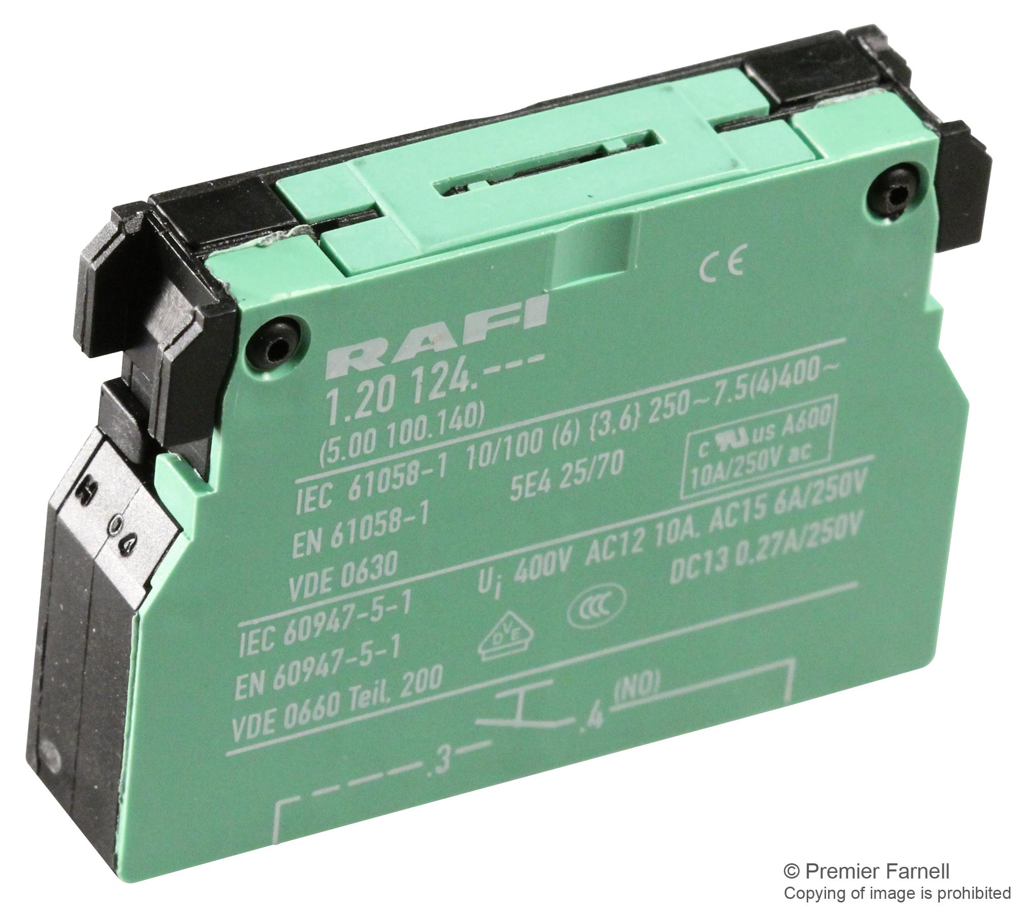 Marts Rafi Block 5.00.100.140/0000 Rafi, Contact Block, 6 A, 250 V
