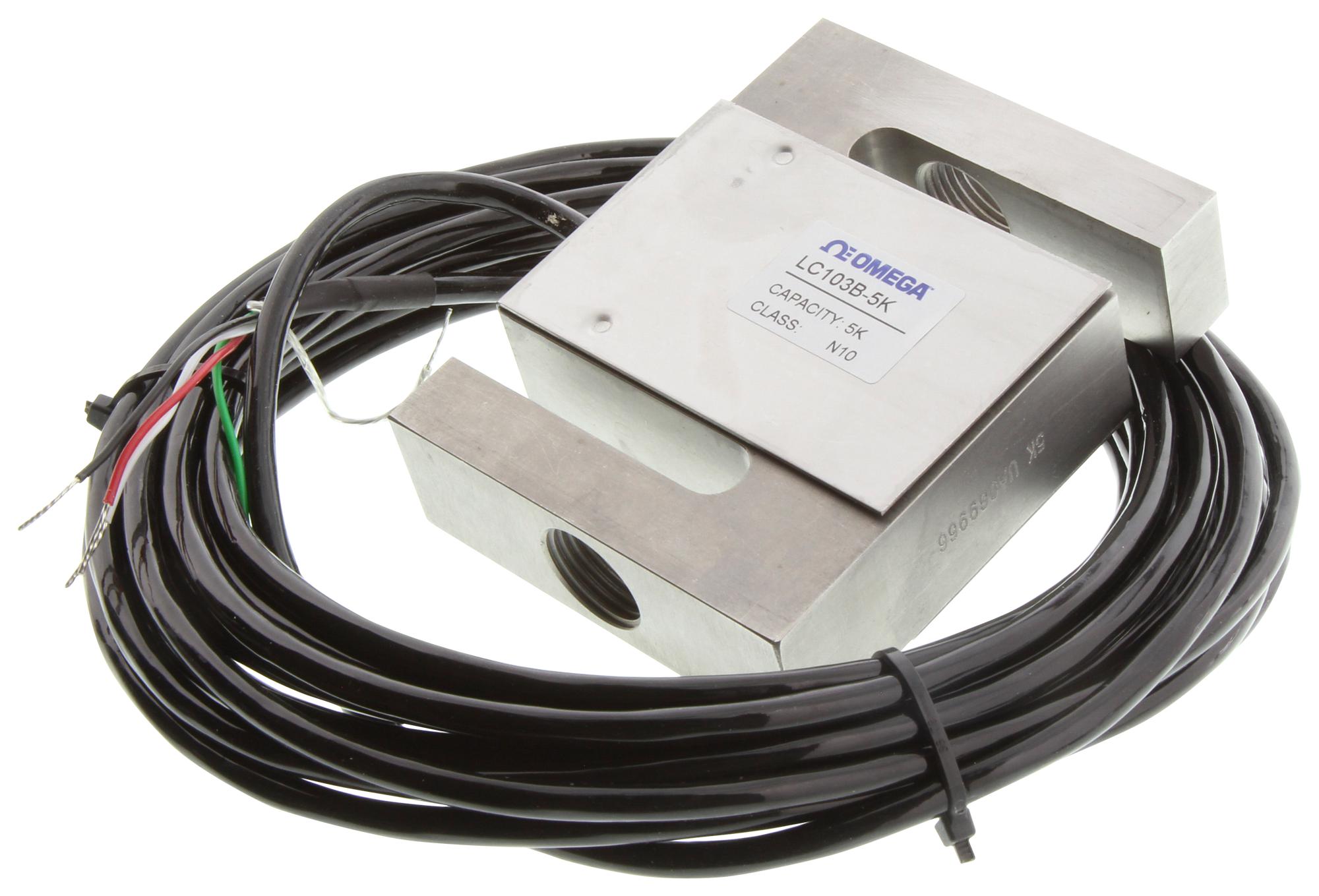 LC103B5K Omega, S BEAM LOAD CELL, 5000LB, 12VDC