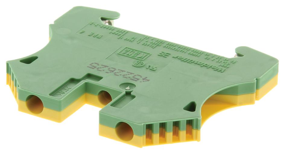 1010100000 Weidmuller, DIN Rail Mount Terminal Block, 2 Positions, 22 AWG