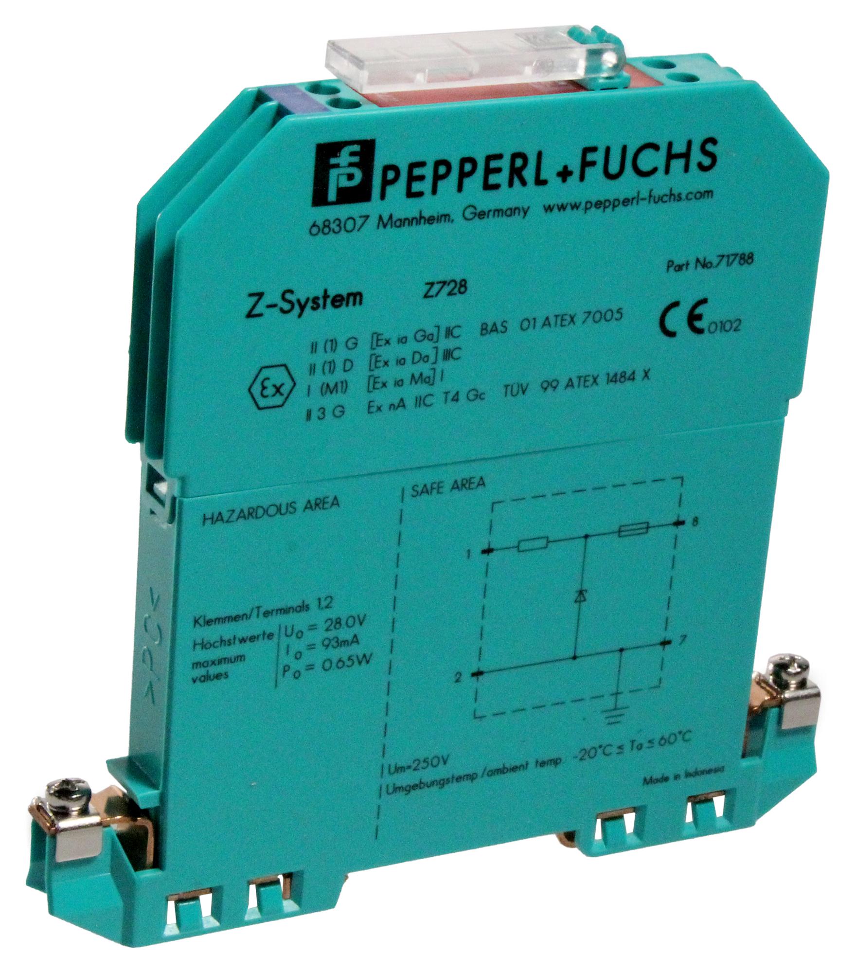Z728 Pepperl+fuchs, Zener Barrier, Voltage, DC