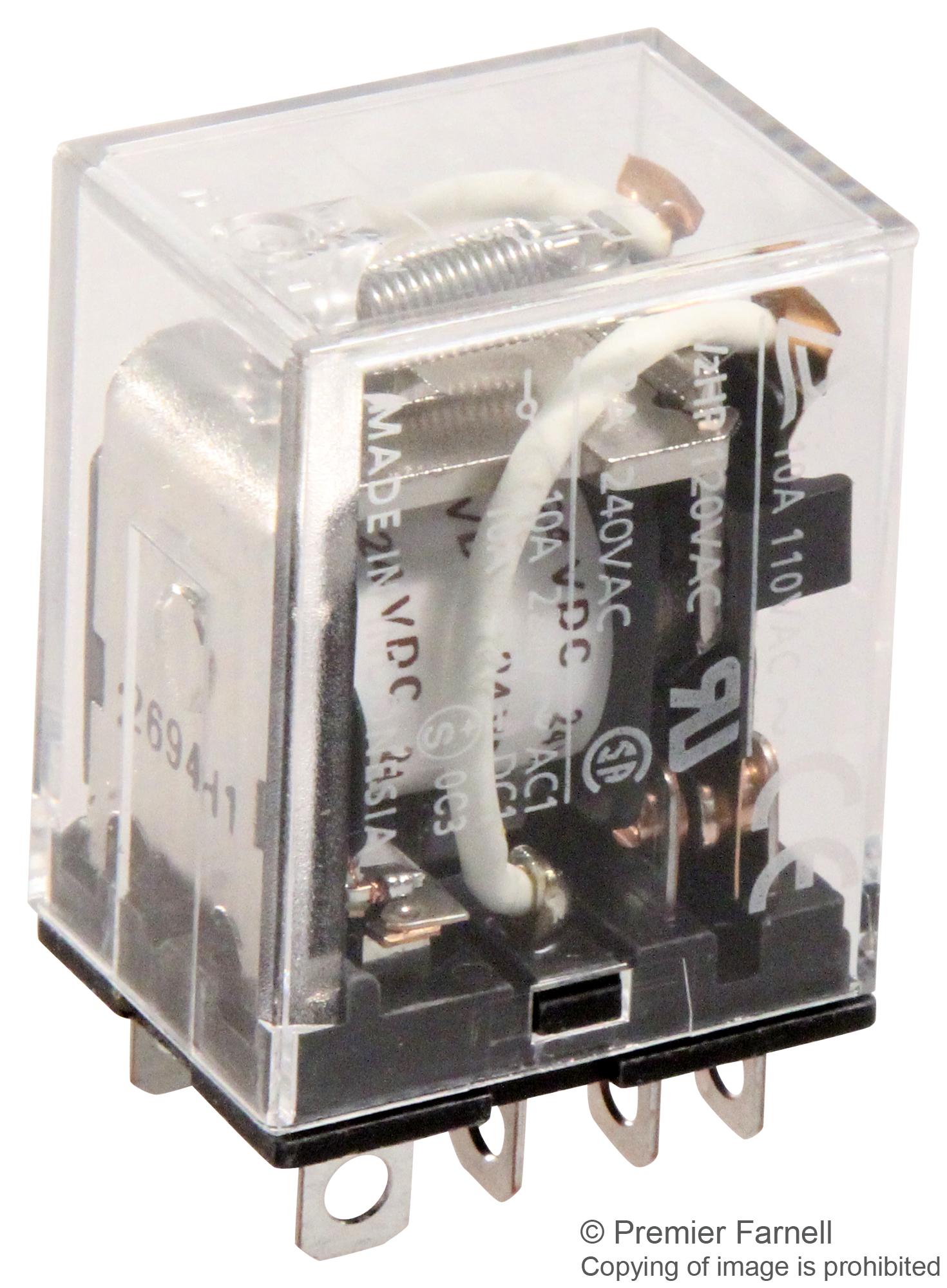 LY2-DC24 OMRON INDUSTRIAL AUTOMATION, Power Relay, Ice Cube LY2-DC24 OMRON INDUSTRIAL AUTOMATION, Power Relay, Ice Cube