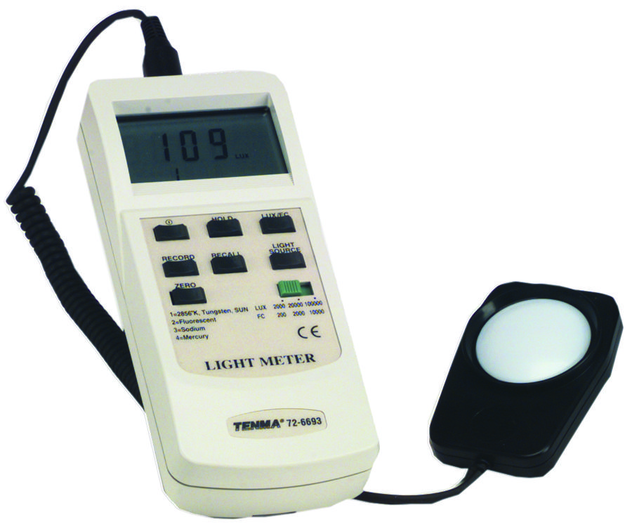 727250 CAL DU Tenma, Light / Lux Meter, Calibrated w/D & U, 50000 lx