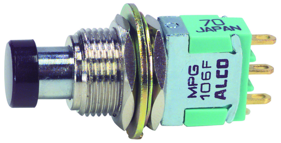 MPG-206R ALCOSWITCH - TE CONNECTIVITY, Pushbutton Switch, MP Green
