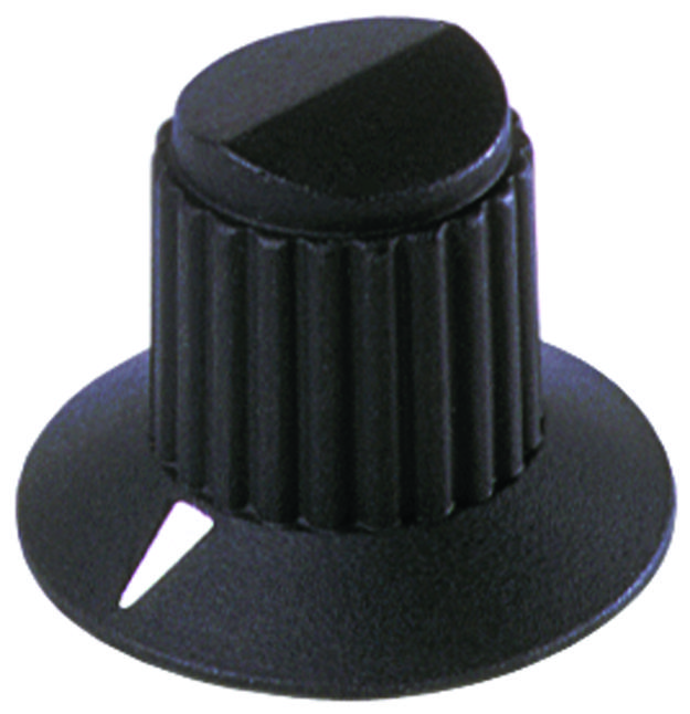 1 piece ELECTRONIC HARDWARE 6.35MM MS91528-1F2B ROUND SKIRTED KNOB W// ARROW IND EHC