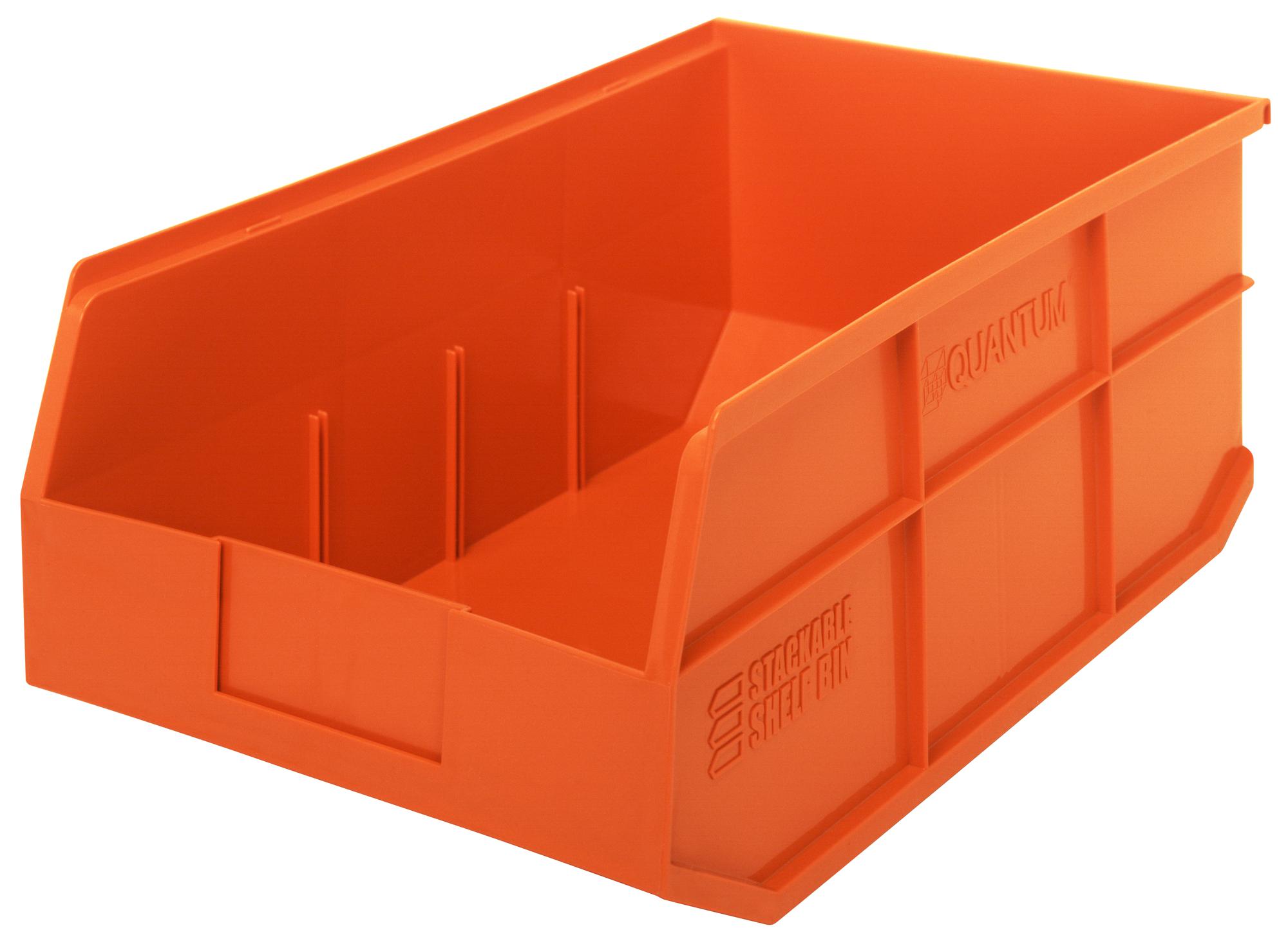 SSB465OR Quantum Storage, Storage Bin, Stackable, Orange