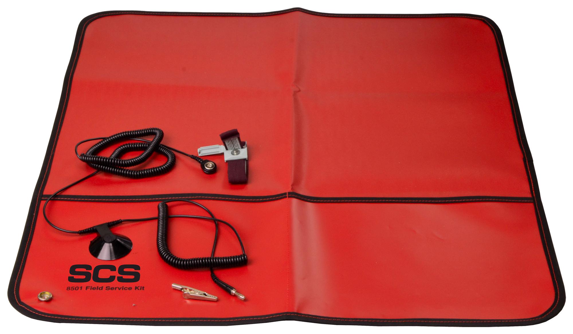 8501 Scs, ESD Field Service Kit, Portable, Red Mat