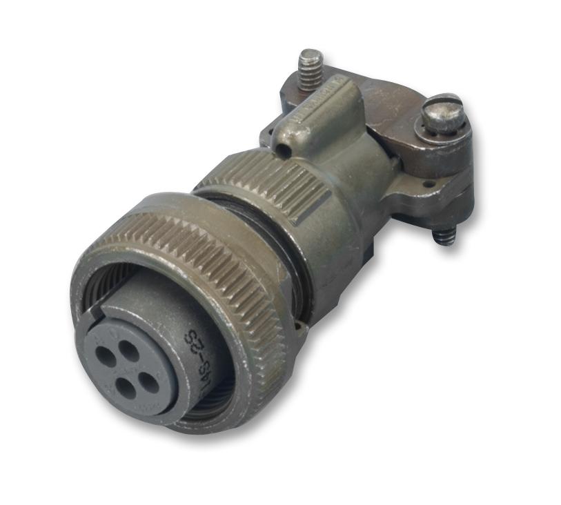 ITT CANNON MS3106E20-7SW Circular Connector, MIL-DTL-5015 Series, Straight  Plug, 8 Contacts, Solder Socket, Threaded, 20-7