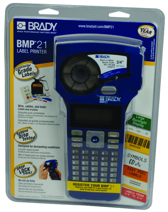 BMP21KIT110941 Brady, BMP21 Portable Label & Wire Marker Printer Kit