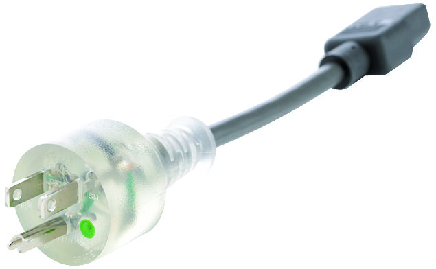 17968 8 VOLEX, Mains Power Cord, 18 AWG, NEMA 5-15P to IEC 320 C13