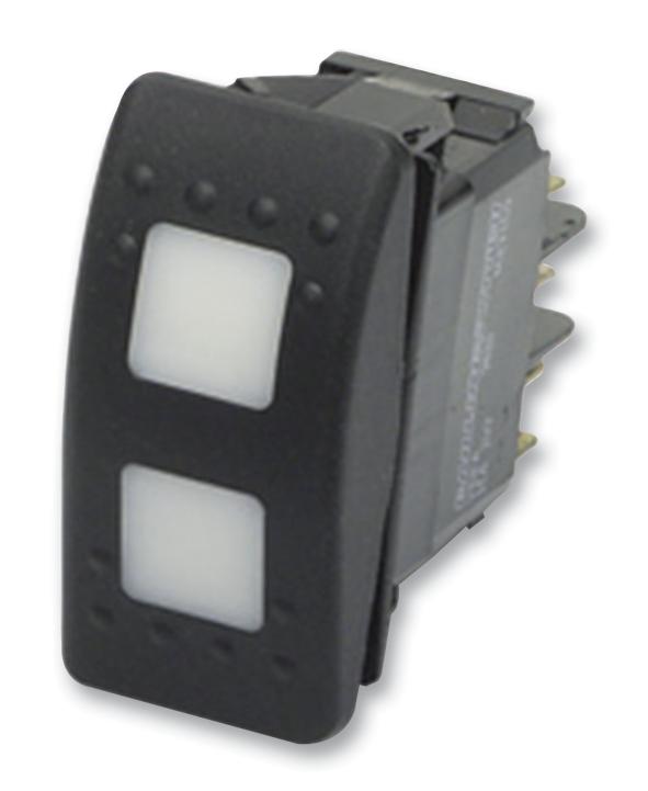 VJD1S00BAZC00000 Carling Technologies, Rocker Switch, OnOffOn, DPDT