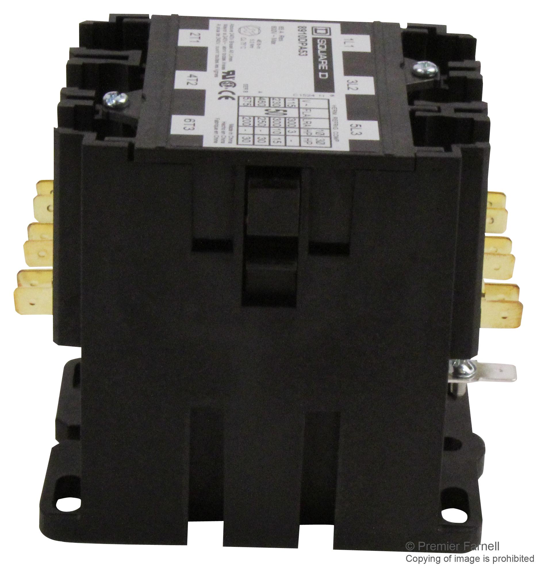 8910DPA63V02 Square D By Schneider Electric, Contactor, 60 A, Panel Mount 8910DPA63V02 Square D By Schneider Electric, Contactor, 60 A, Panel Mount