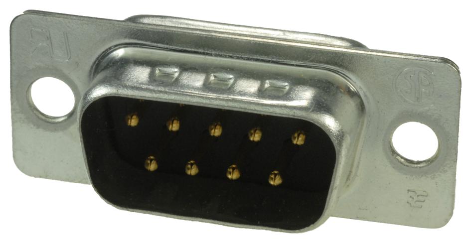 AMP - TE CONNECTIVITY 5-747904-2 D Sub Connector, DB9, 9 Contacts, Plug,  Solder Cup, DE, AMPLIMITE HDP-20 Series, Steel Body