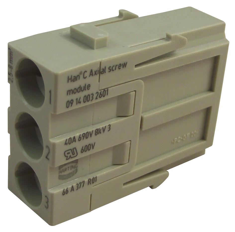 09140032601 HARTING, Heavy Duty Connector, Han-Modular C Series