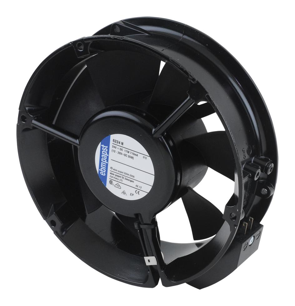 6224N EBM-PAPST, DC Axial Fan, Tubeaxial, 24 V | Newark