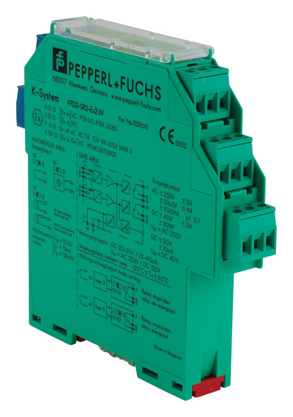 KFD2-SR2-EX2.W PEPPERL+FUCHS PA, Isolated Switch Amplifier, KFD2