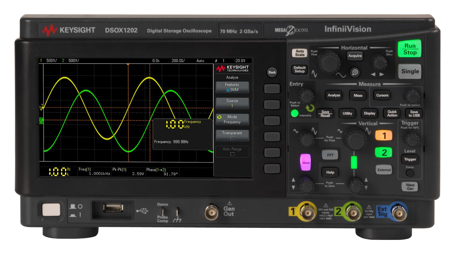DSOX1202A KEYSIGHT TECHNOLOGIES, Digital Oscilloscope