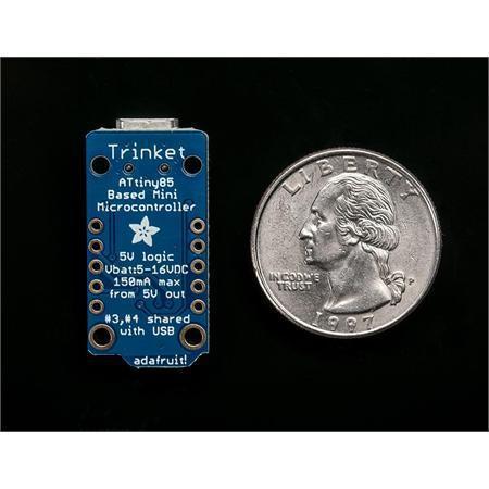 Adafruit Trinket - Scheda Di Sviluppo ATtiny85 5V - Mini Microcontroller - 3