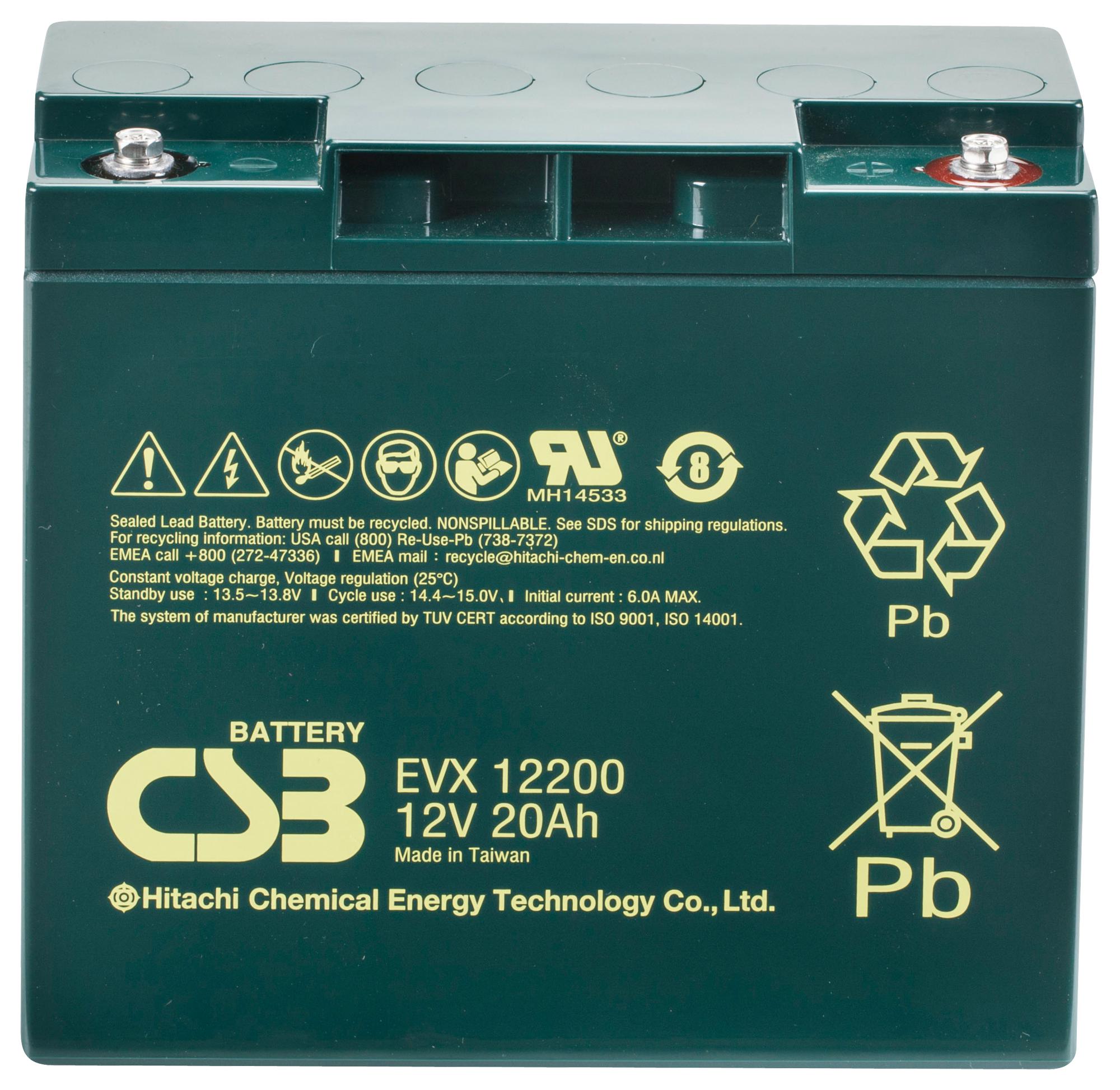 Evx12200 Csb Battery Of America Rechargeable Battery 12 V Lead Acid 9167