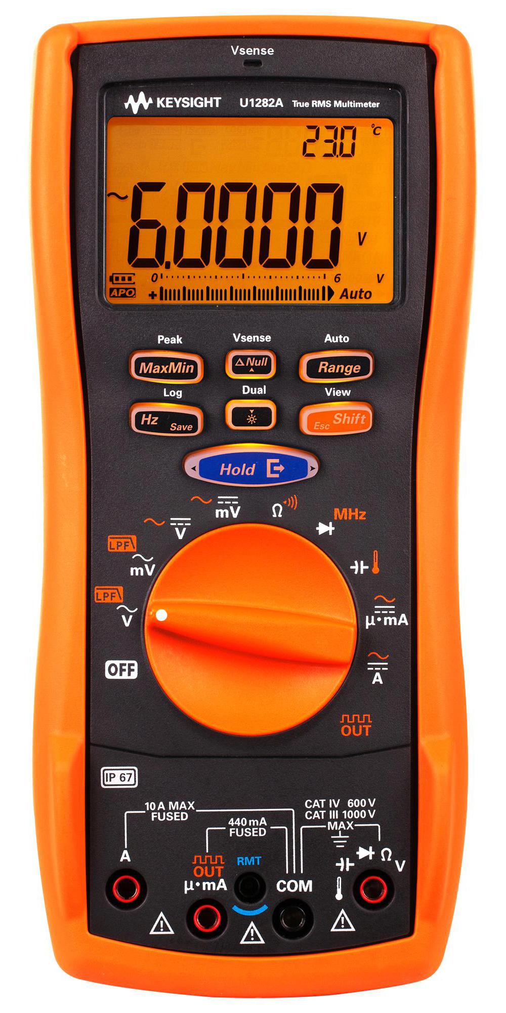 U1282A Keysight Technologies, Handheld Digital Multimeter, U1280 Series, 60000 Count