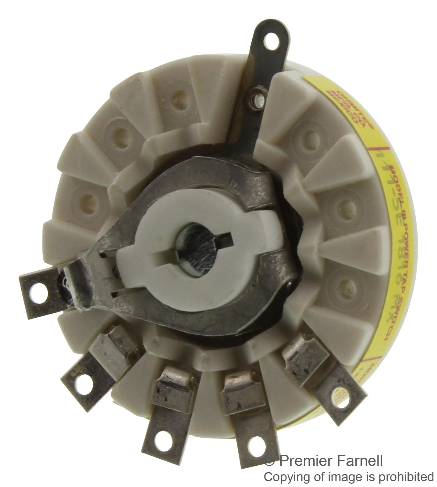 1115E Ohmite, Rotary Switch, 5 Position, 5 Pole