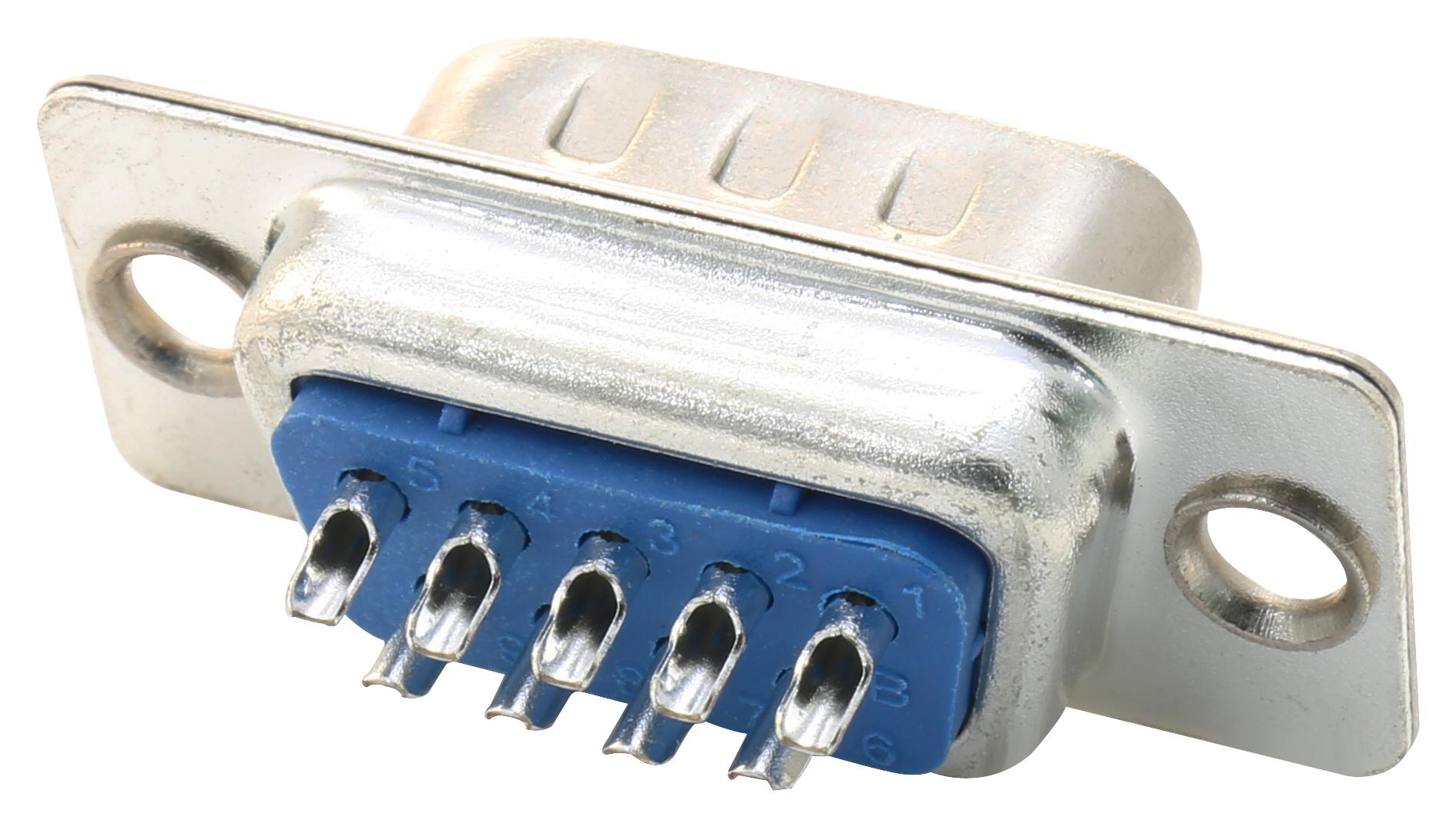 D Sub Connector, Solder Cup, DB9, 9 Contacts, Plug, Solder Cup, DE