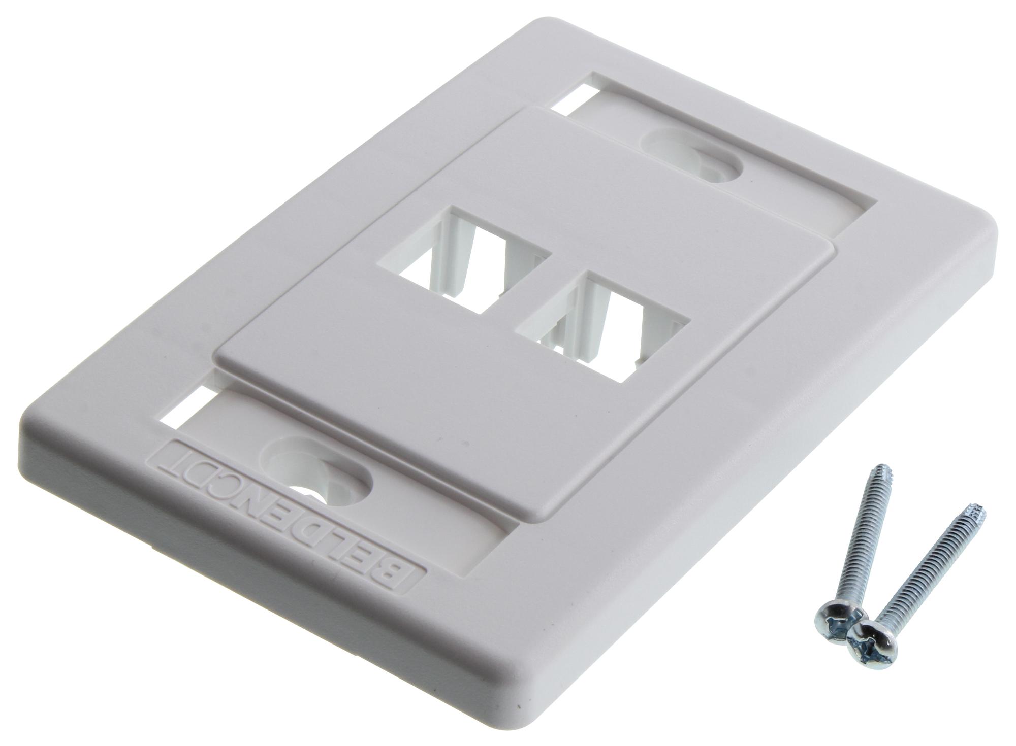 AX101433 Belden, Faceplate, Faceplate, EZMDVO/GigaFlex UTP Modules