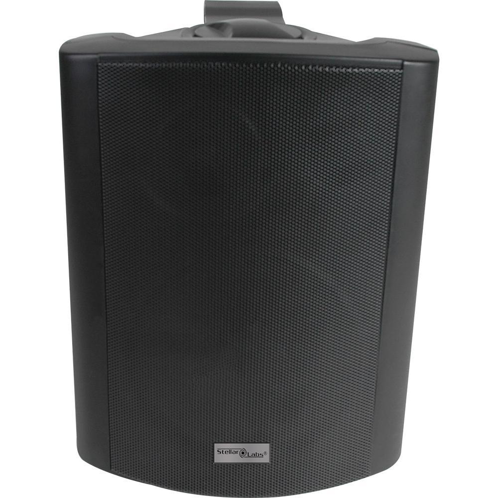 5014931 Stellar Labs, Indoor / Outdoor Speaker Pair (BLACK) 51/4" 70V