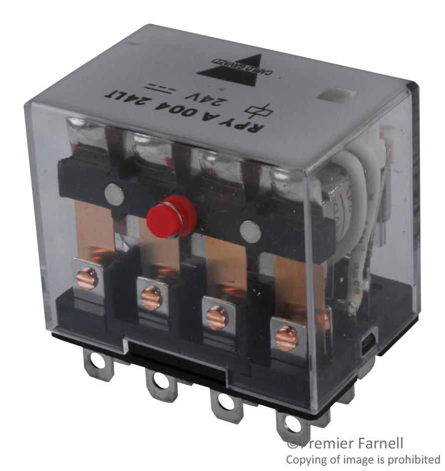 RPYA00224LT Carlo Gavazzi, Power Relay, DPDT, 24 VDC