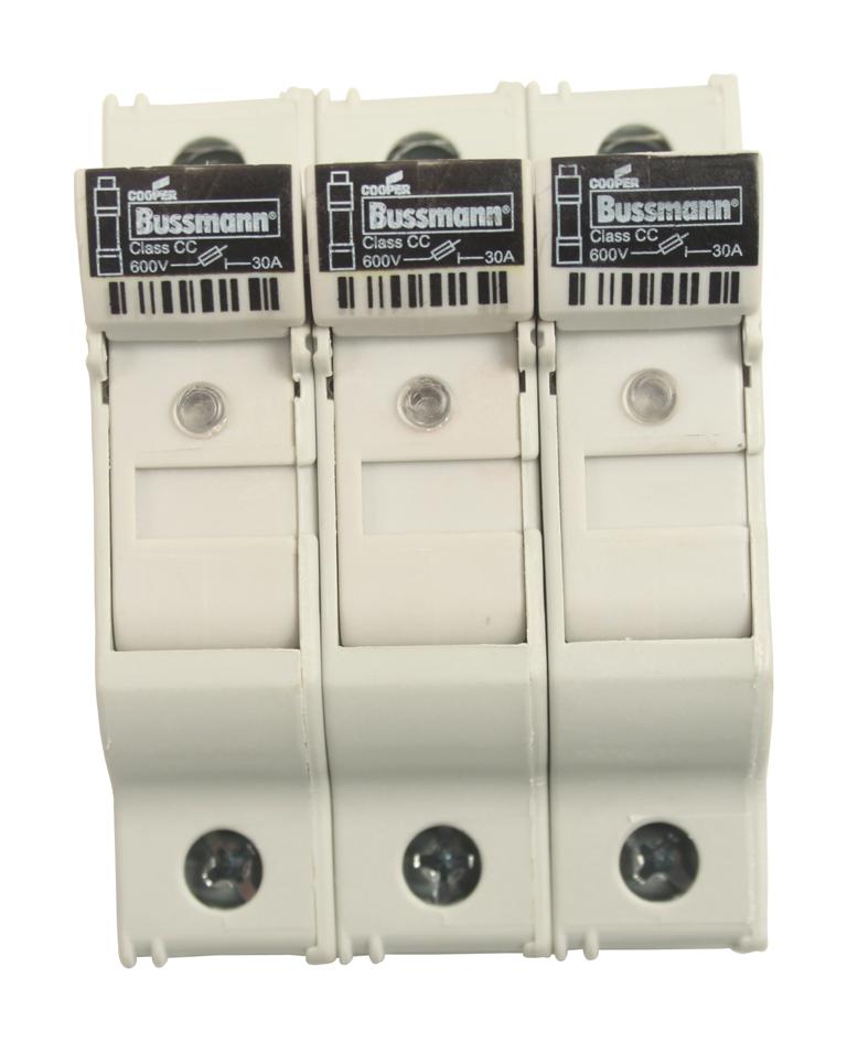 Details about   Buss Bussman CHCC3D Fuse Holder 30A 600V Class CC Fuse 