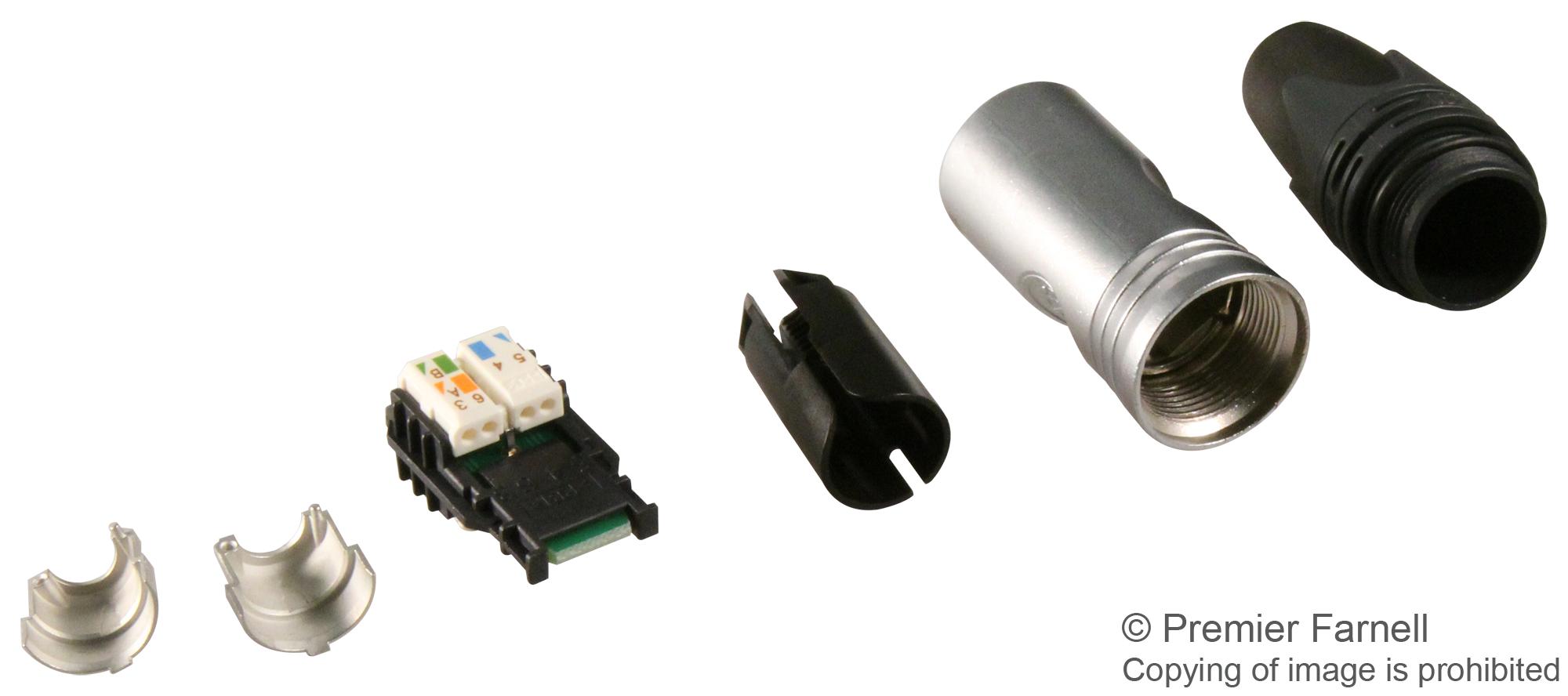 NE8MX6 NEUTRIK, Modular Connector, RJ45 Plug, 1 x 1 (Port