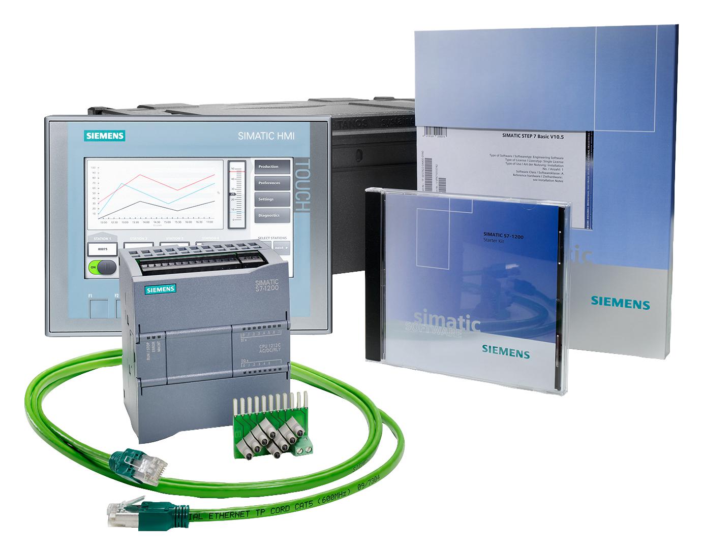 6AV66517HA013AA4 Siemens, Starter Kit, SIMATIC S71200 PLCs, CPU