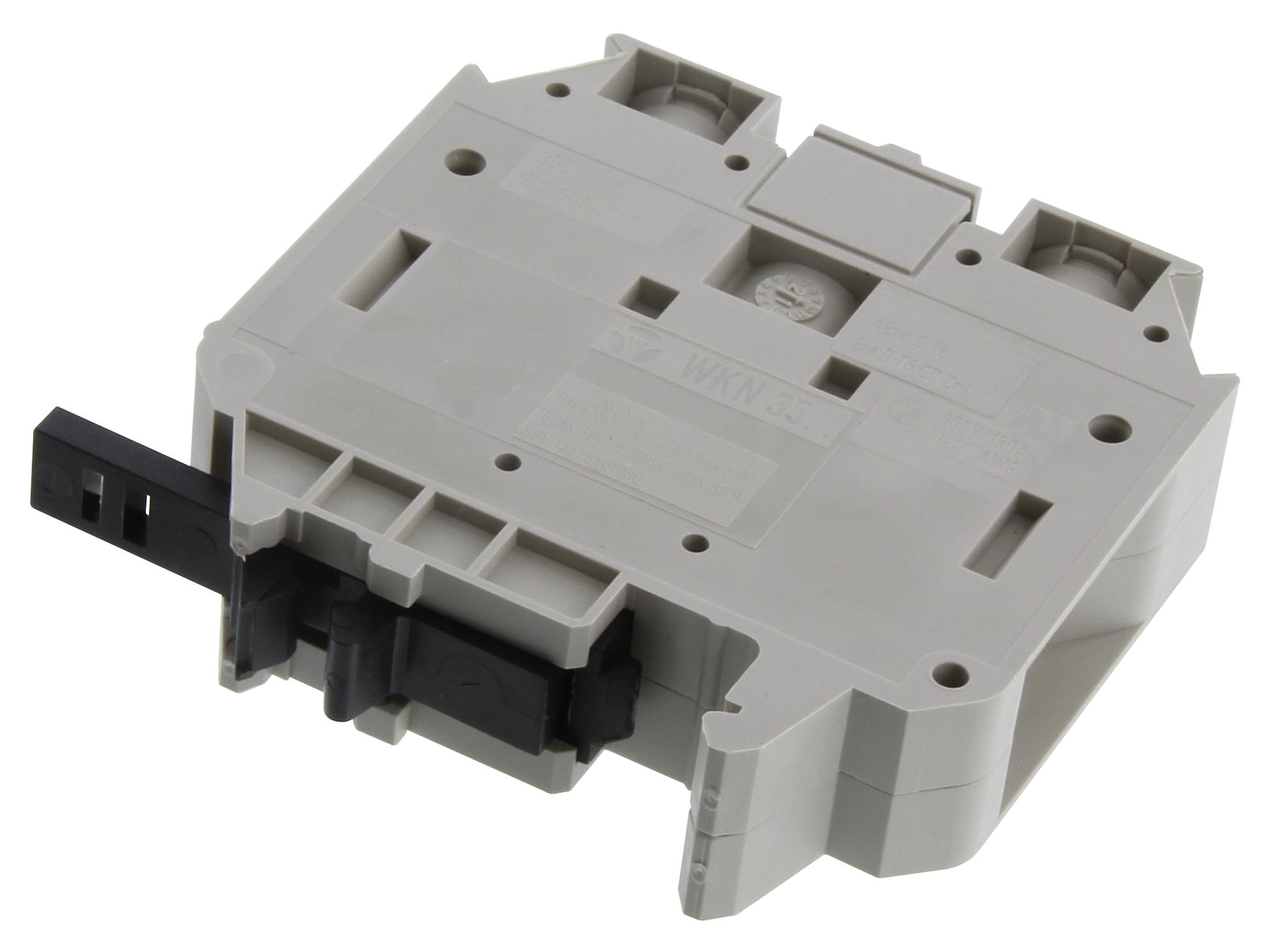 57.535.0155.0 WIELAND ELECTRIC, DIN Rail Mount Terminal Block, 2