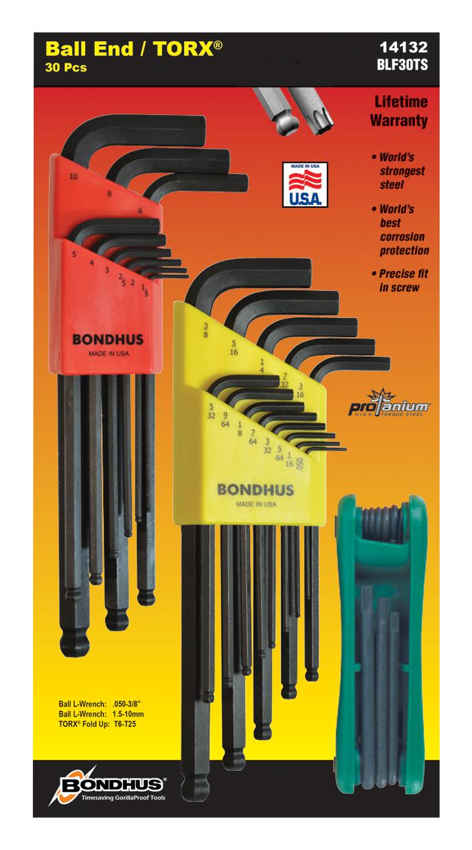 14132 BONDHUS, Hex Bit Set, 30 Piece | Newark Electronics Canada