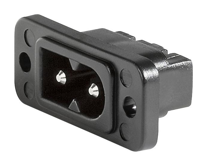 RCC LIGHT WEIGHT ジレ 6160.0101 SCHURTER, IEC Power Connector, IEC C8, IEC C8 Inlet